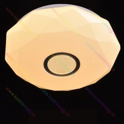 Lustra LED Round Design, 1121, Loomina LUX LED, Alb, 96 W, Telecomanda