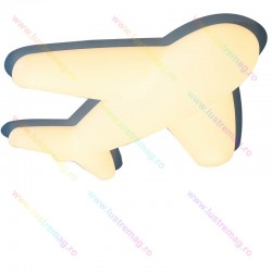 Lustra LED AVION, Loomina LUX LED, Alb-Bleu, 120 W, Telecomanda