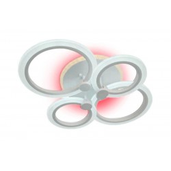 Lustra LED - DECO 2+2 CIRCLES Design, 6601/2+2 RGB, Loomina LUX LED, 90W, Telecomanda