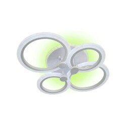 Lustra LED - DECO 2+2 CIRCLES Design, 6601/2+2 RGB, Loomina LUX LED, 90W, Telecomanda