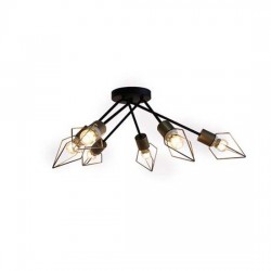 Lustra 6 SPEAR Design, Loomina LUX LED, Negru Bronz Lustra 6 SPEAR Design, Loomina LUX LED, Negru Bronz