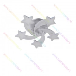 Lustra LED 5 STAR, 6552/5, Loomina LUX LED, Auriu/Alb, 150 W, Telecomanda