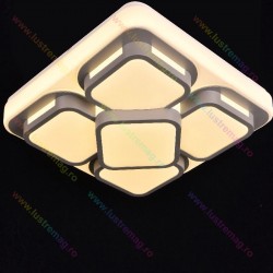 Lustra LED Cube Design cu Telecomanda, 1124 C, Loomina LUX LED, Alb, 96 W Lustra LED Cube Design cu Telecomanda, 1124 C, Loomina LUX LED, Alb, 96 W