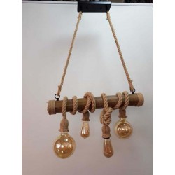 Lustra RUSTIC 4, Loomina LUX LED, Maro